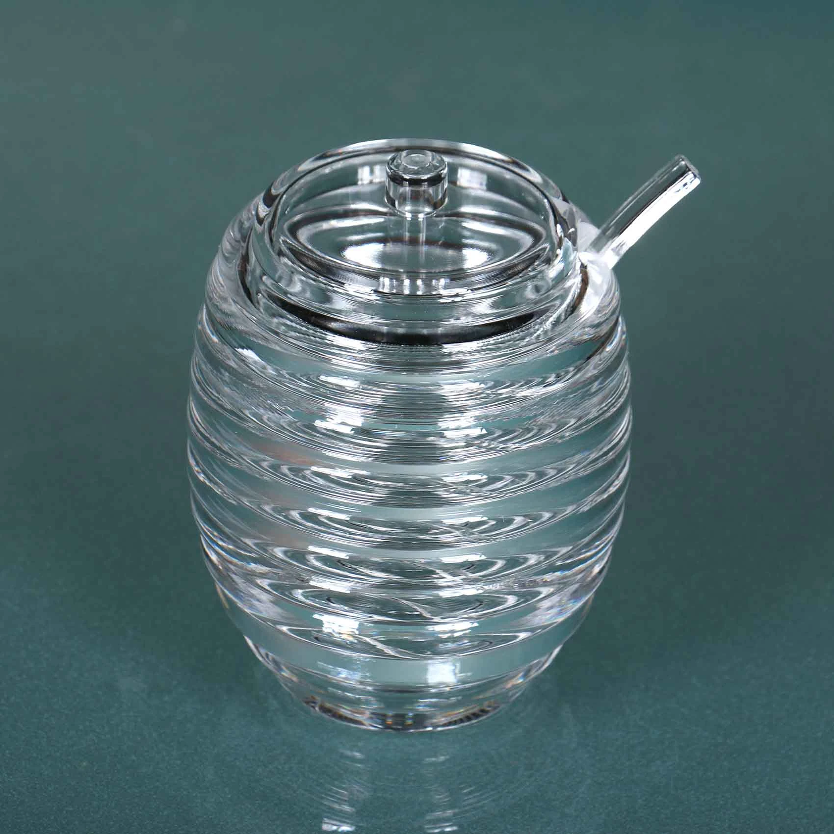GTT HIGH QUALITY HONEYCOMP SUGER POT WITH SPOON AND LID |TABLE WARE ACRYLIC MADE IN TAIWAN  CO-306